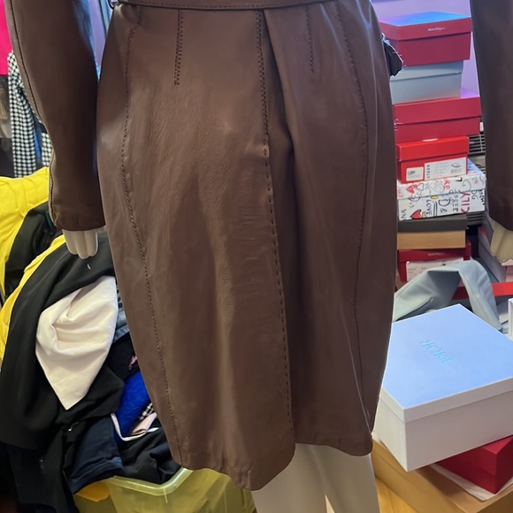 Viktor&Rolf leather belted trench coat IT40 fully lined - Picture 11 of 17